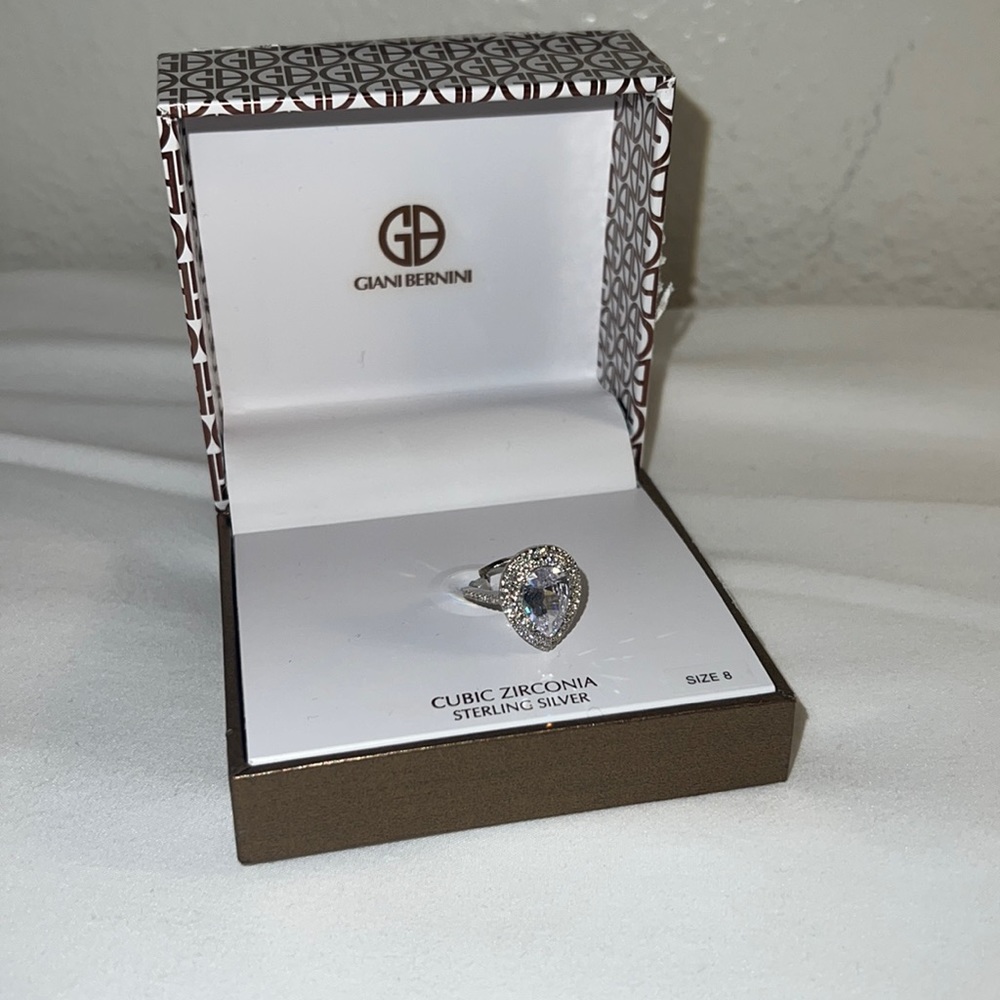 Cubic Zirconia Silver Ring